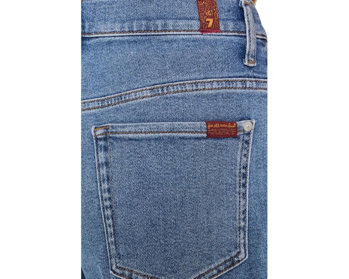7 For All Mankind джинсы Stovepipe Straight Ankle цвета Oceanstone