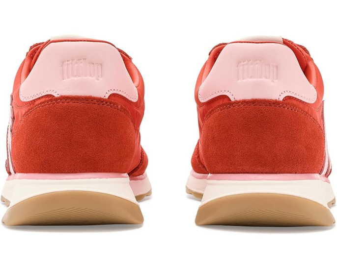 Кроссовки FitFlop Retro-Q FF из ткани и замши с металлическим отливом