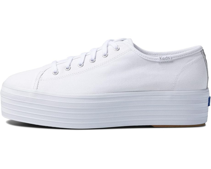 Кроссовки Keds Triple Up Canvas на высокой платформе с мягкой стелькой