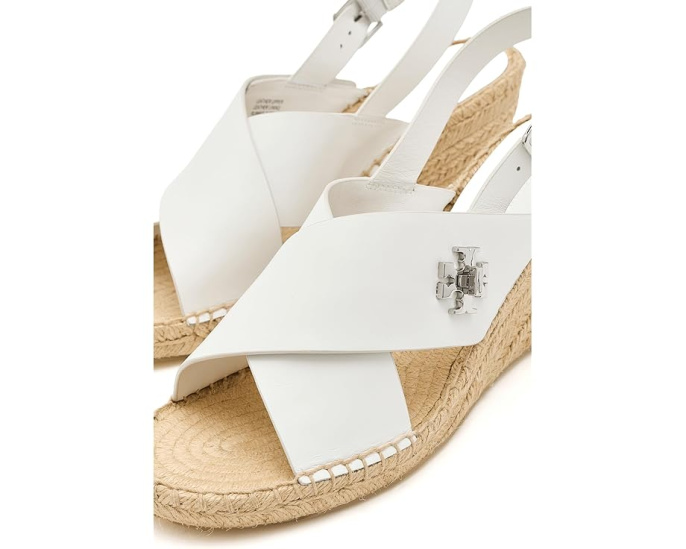 Эспадрильи на танкетке 85mm Turnlock Wedge от Tory Burch с перекрестными ремешками