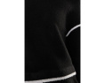 Long Sleeve Crew Neck Sweater with Cream Tulip Hem