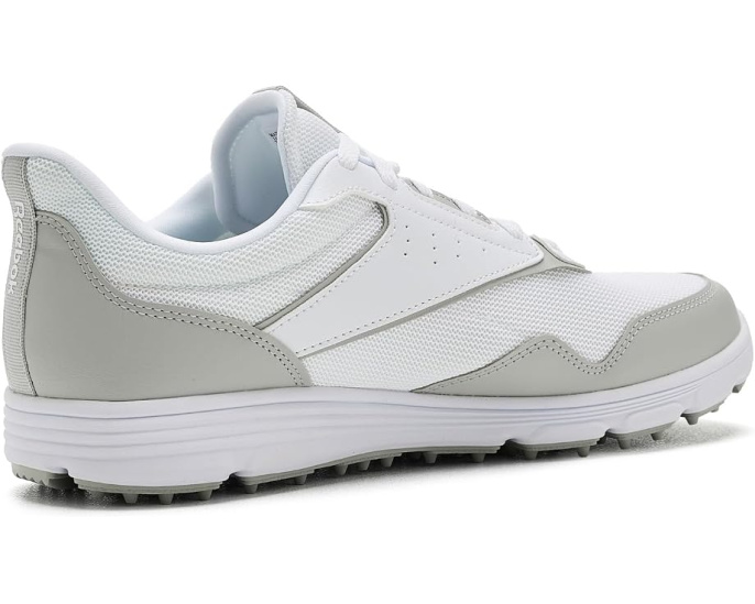Кроссовки Reebok Course Ease для гольфа белые с серыми вставками