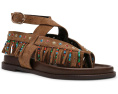 Босоножки Steve Madden Wendell с ремешками и украшениями из стразов и бахромы
