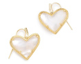 Серьги-капли Kendra Scott Ari Heart Statement из золота с перламутром