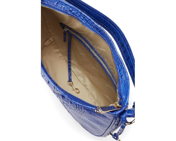 Небольшая сумка через плечо Small Kathleen Shoulder Bag от Brahmin с двойным швом