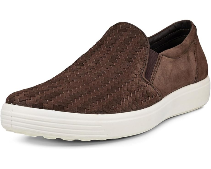 ECCO кеды Soft 7 Woven Slip-On с плетеным верхом