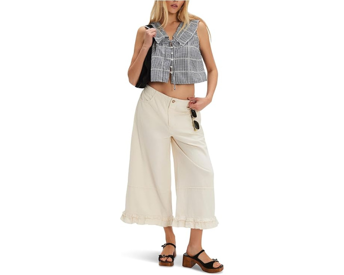 Топ Waiting For Me от Free People в клетку
