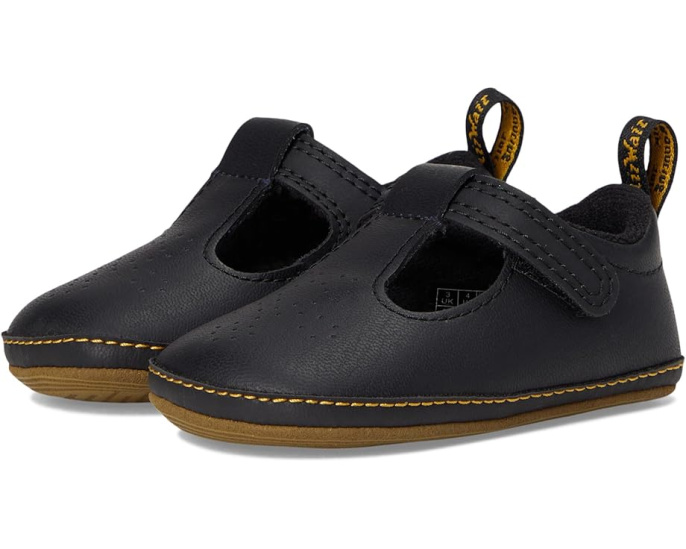Детские туфли Mary Jane Dr. Martens Polley Crib с липучкой для первых шагов