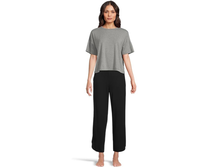 Укороченные джоггеры Ultra Soft Jersey с фигурным низом Barefoot Dreams
