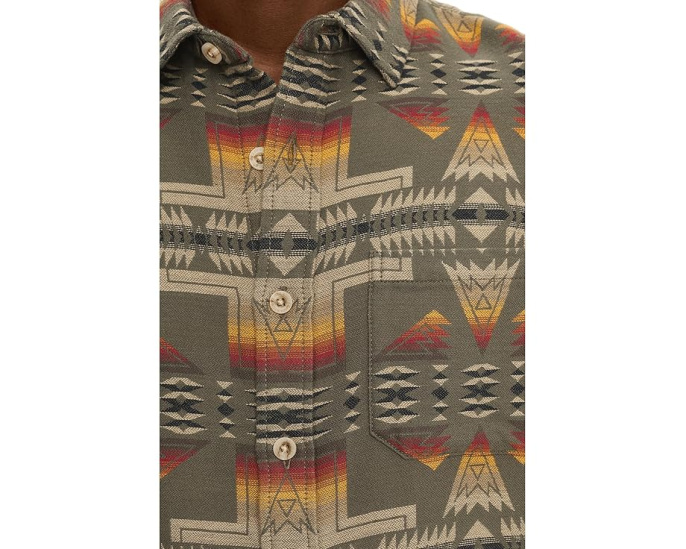 Pendleton рубашка из замши Gateway с коротким рукавом и геометрическим принтом