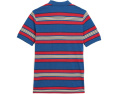 Striped Cotton Mesh Polo Shirt (Big Kid)