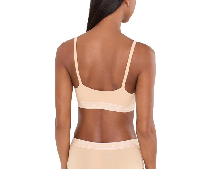 Stretch Cotton Logo Band Bralette