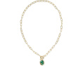 Kendra Scott колье-цепь Daphne Link And Chain с малахитом