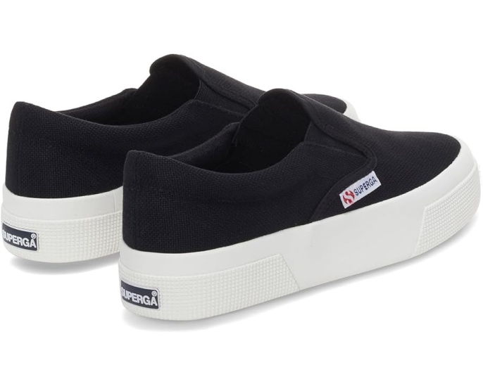 Superga 2740 платформенные слипоны из хлопкового канваса