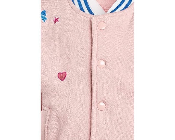 Детская бомбер-куртка Blossom Varsity Hatley розового цвета