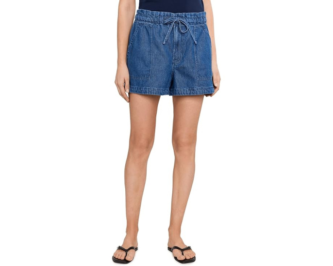 Шорты Utility Airy Denim Pull-On Madewell из воздушного денима