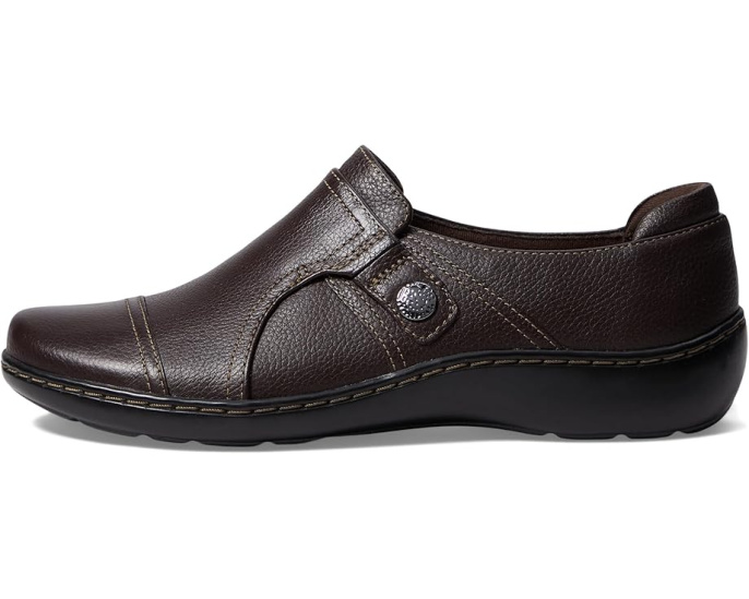 Мокасины Clarks Cora Poppy из текстурированной кожи и текстиля