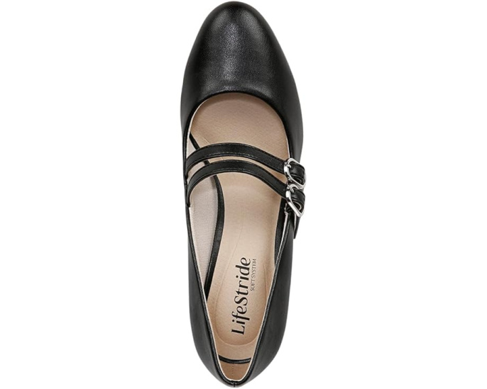 LifeStride True Trendy лодочки с двумя регулируемыми ремешками и миндалевидным носком
