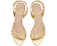 Cinq à Sept сандалии Jackie Metallic Strappy на каблуке