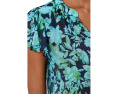 CeCe топ с цветочным принтом и рукавами Floral Shirred Flutter Sleeve