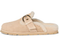 Stuart Weitzman Мюли Chrystie из овчины с большой пряжкой