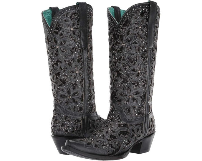 Сапоги Corral Boots A3752 в западном стиле с ковбойским каблуком и стразами