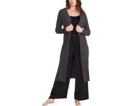 Длинный кардиган Barefoot Dreams CozyChic Ultra Lite с ребристой вязкой