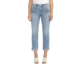 Джинсы Jag Jeans Carter Girlfriend с потертостями и классическим кроем
