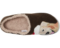 L.L.Bean Уютные тапочки Daybreak Scuff с рисунком собаки и шерстяным верхом