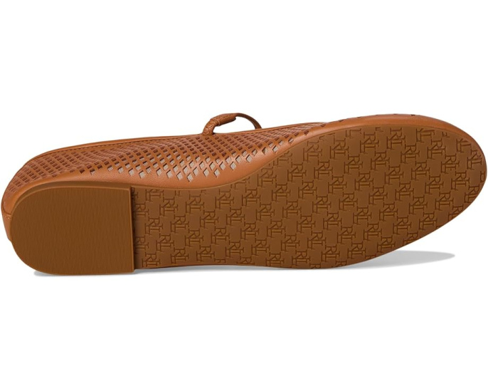 Балетки Jayna Mary Jane Lauren Ralph Lauren из перфорированной кожи