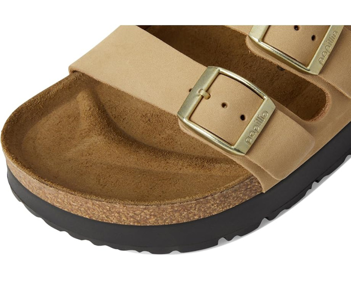 Сандалии Florida Platform от Birkenstock из нубука на платформе