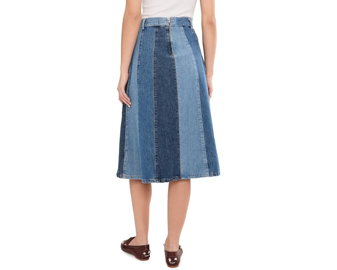 Free People джинсовая миди-юбка Sunbeam с асимметричным подолом