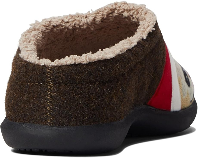 L.L.Bean Уютные тапочки Daybreak Scuff с рисунком собаки и шерстяным верхом