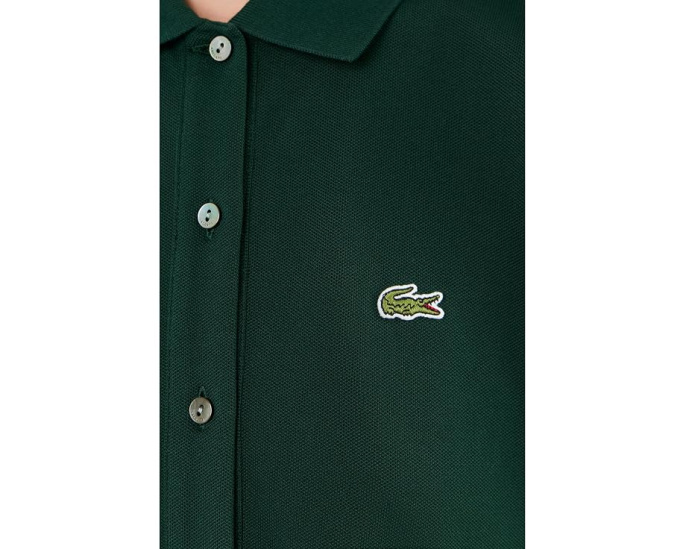 Платье Lacoste поло приталенное с плиссировкой