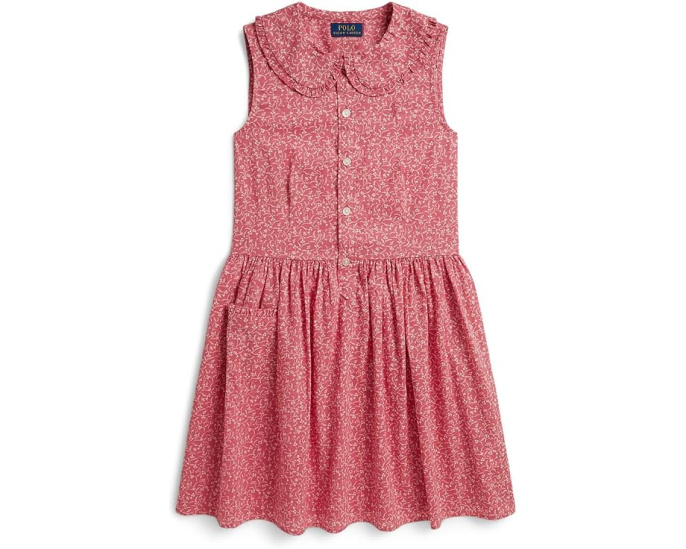 Платье-рубашка Floral Cotton Polo Ralph Lauren для детей