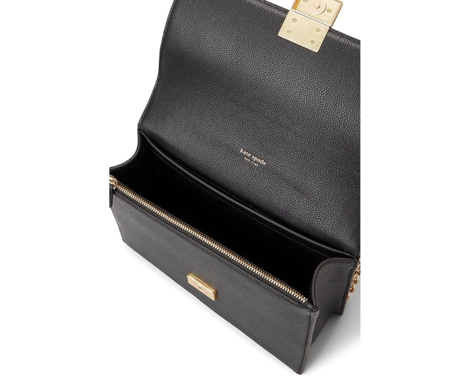 Плечевая сумка Kate Spade New York Deco с цепным ремнем из тисненой кожи