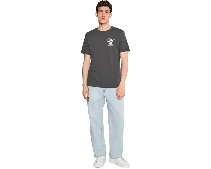 Футболка RVCA Soil Co Short Sleeve с контрастной отстрочкой