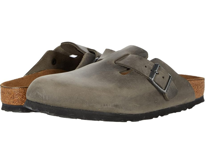 Биркенштоки Boston Soft Footbed из промасленной кожи с регулируемым ремешком