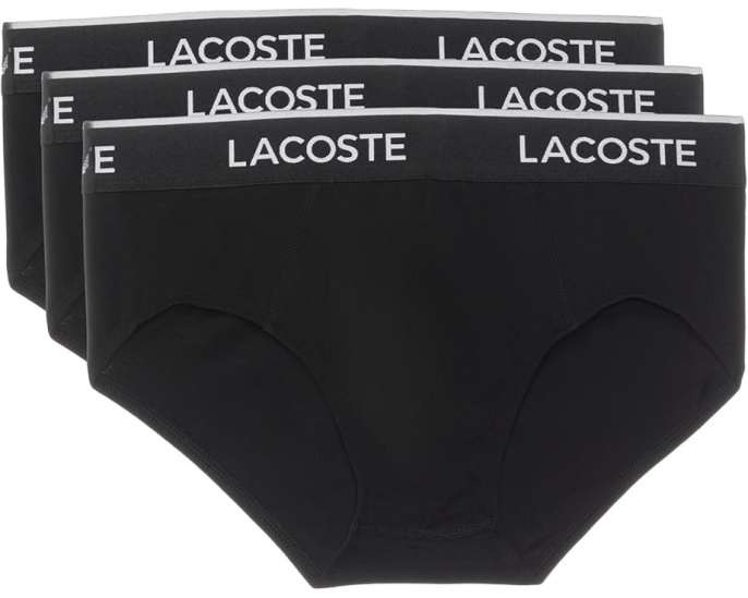 Трусы Lacoste из хлопка с эластаном 3 штуки