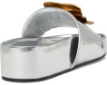 Сандалии Patos Mismatch Hammered Slide от Tory Burch с металлическим декором и платформой
