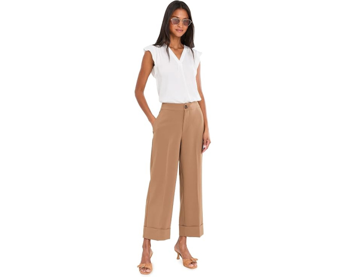 Блузка Vince Camuto V-Neck с рюшами на рукавах