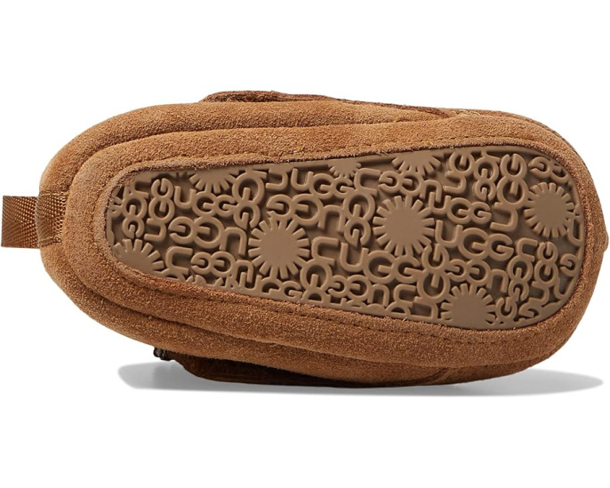 Детские тапочки UGG Tasman из замши на липучке