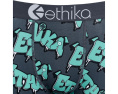 Трусы ethika Drip Wave с эффектом волны, яркий бирюзовый