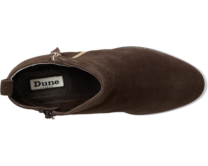 Ботинки Dune London Paicing из замши на платформе с боковой молнией