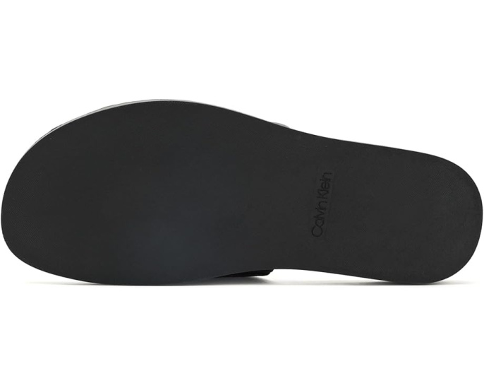 Сланцы Calvin Klein Edenn с логотипом CK и круглым открытым носком