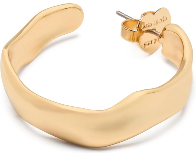 Серьги Molten Hoops с кубическим цирконием и акцентом в виде лопаты