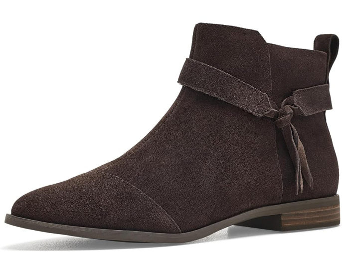 Ботинки TOMS Stacey с бахромой и замшевые