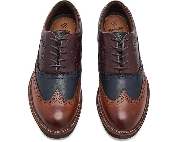 Туфли Johnston & Murphy Tyson Wingtip с мемори пеной