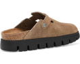 Birkenstock Boston сабо из замши Chunky с платформой