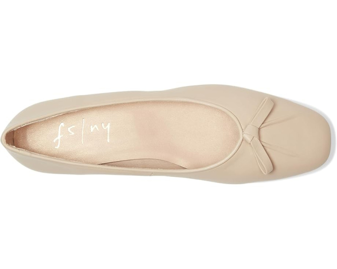 Балетки Poppie с бантом из натуральной кожи от French Sole